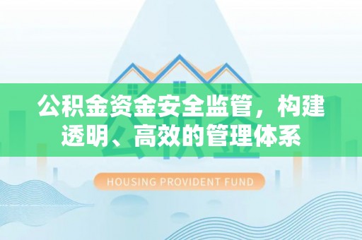 湖南公积金资金安全监管，构建透明、高效的管理体系
