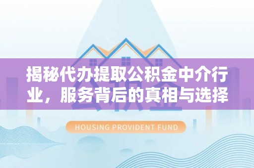 湖南揭秘代办提取公积金中介行业，服务背后的真相与选择指南