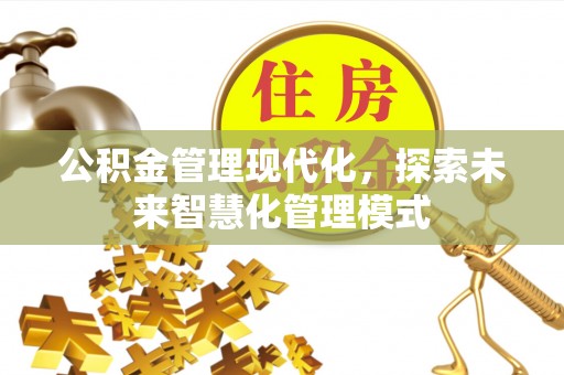 湖南公积金管理现代化，探索未来智慧化管理模式